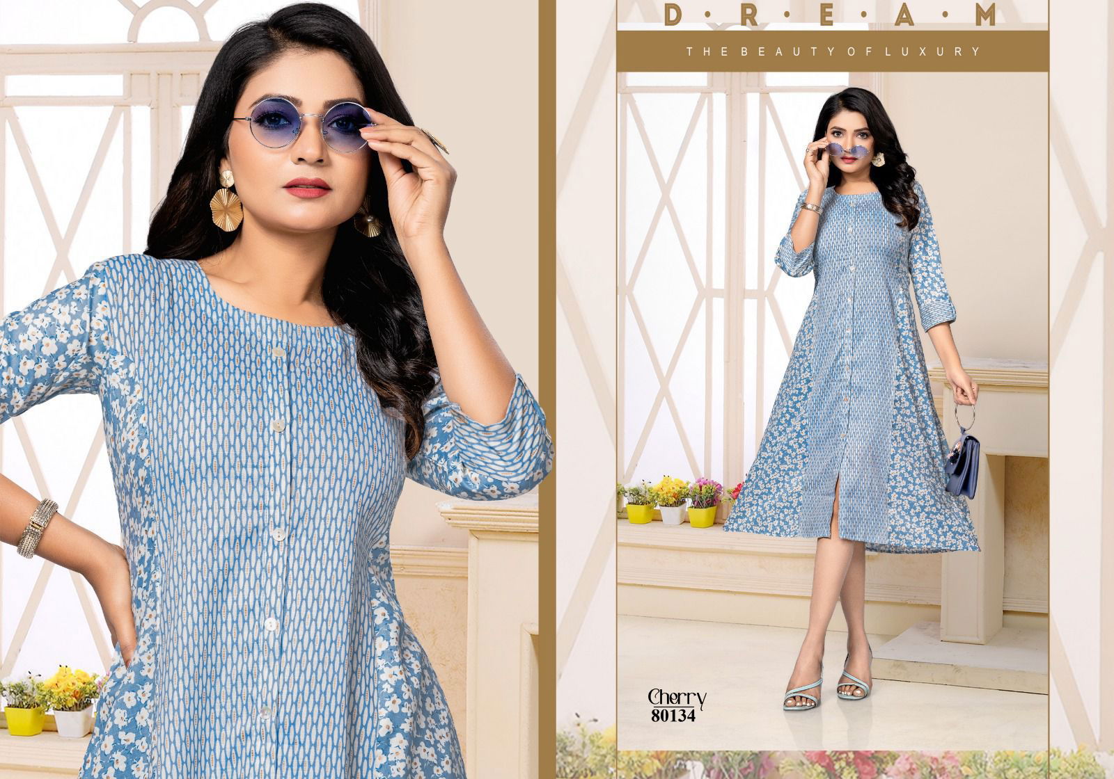 Cherry By Mayra 81031 To 80136 Printed Kurtis Catalog